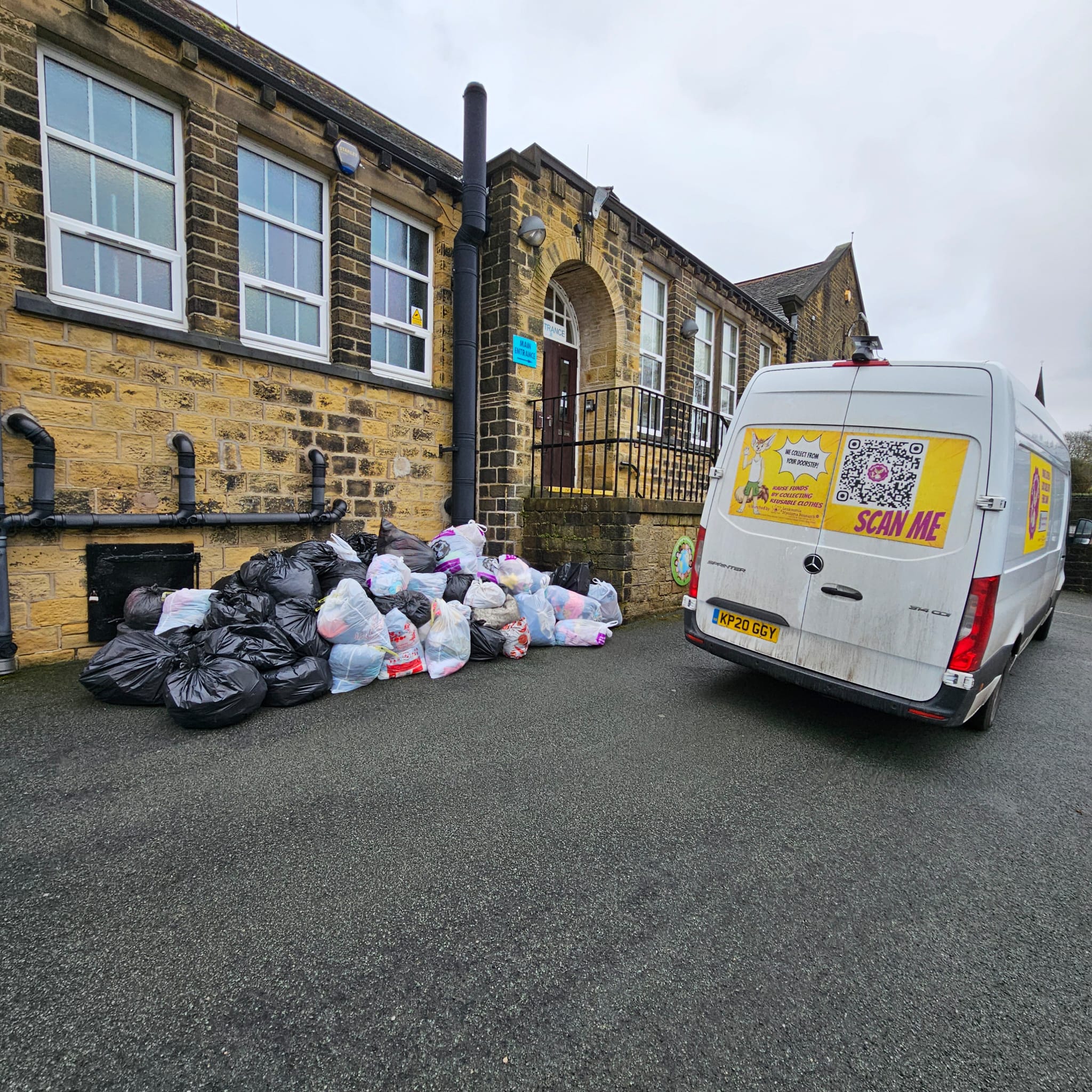 🎉 Friezland Primary School Collects an Incredible 377kg of Clothing! 👏♻️